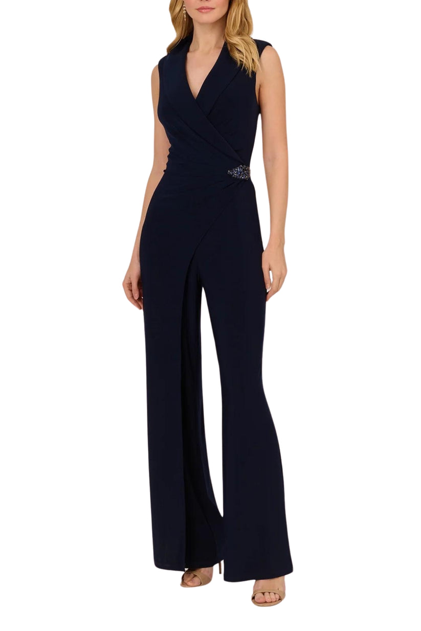 Jumpsuit Long Wide Leg Mother of the Bride Jumpsuit MIDNIGHT
