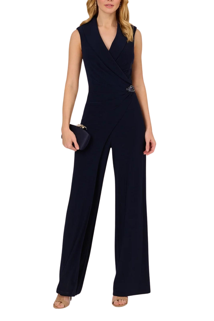 Jumpsuit Long Wide Leg Mother of the Bride Jumpsuit MIDNIGHT