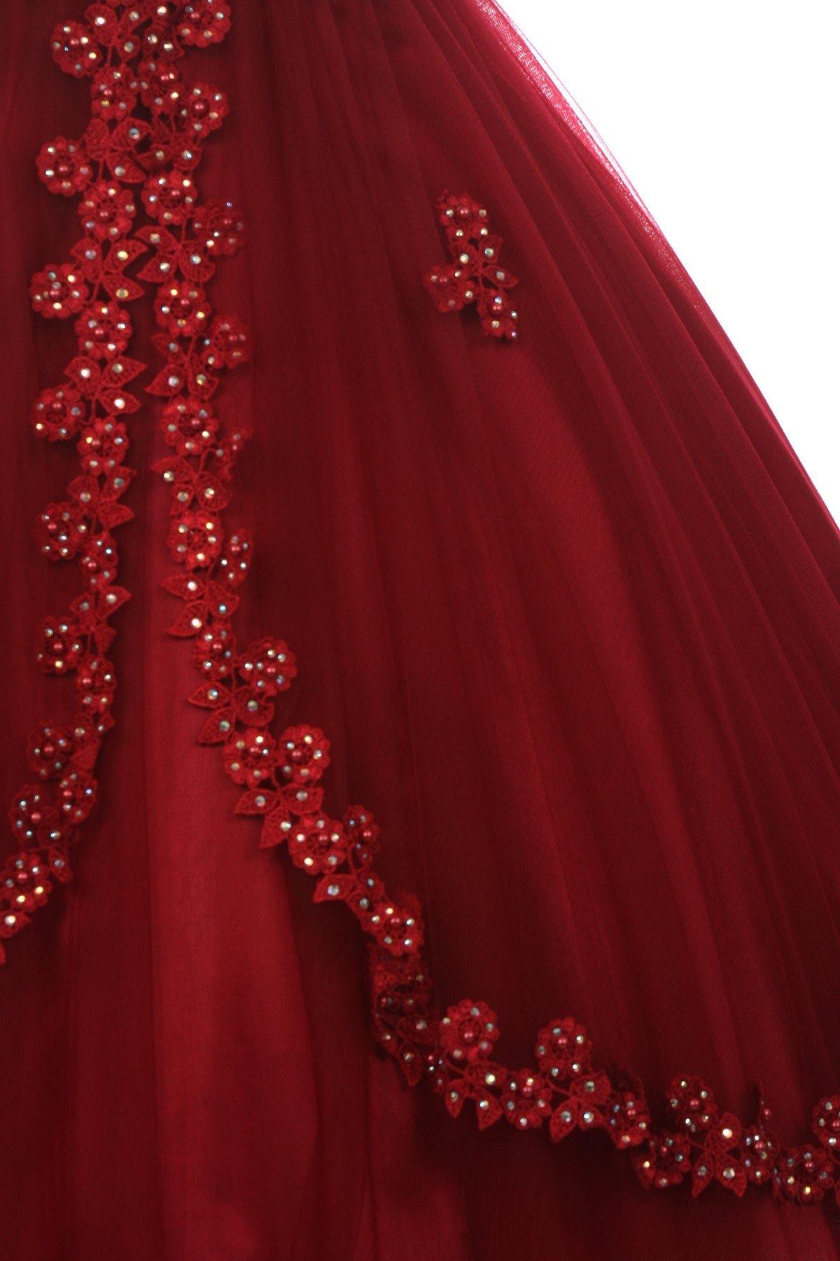 Beaded Halter Style Long Gown Flower Girl Dress - The Dress Outlet Cinderella Couture