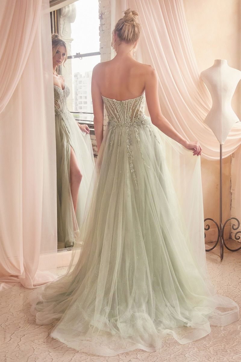Prom Dresses Long Formal Prom Ball Gown Sage