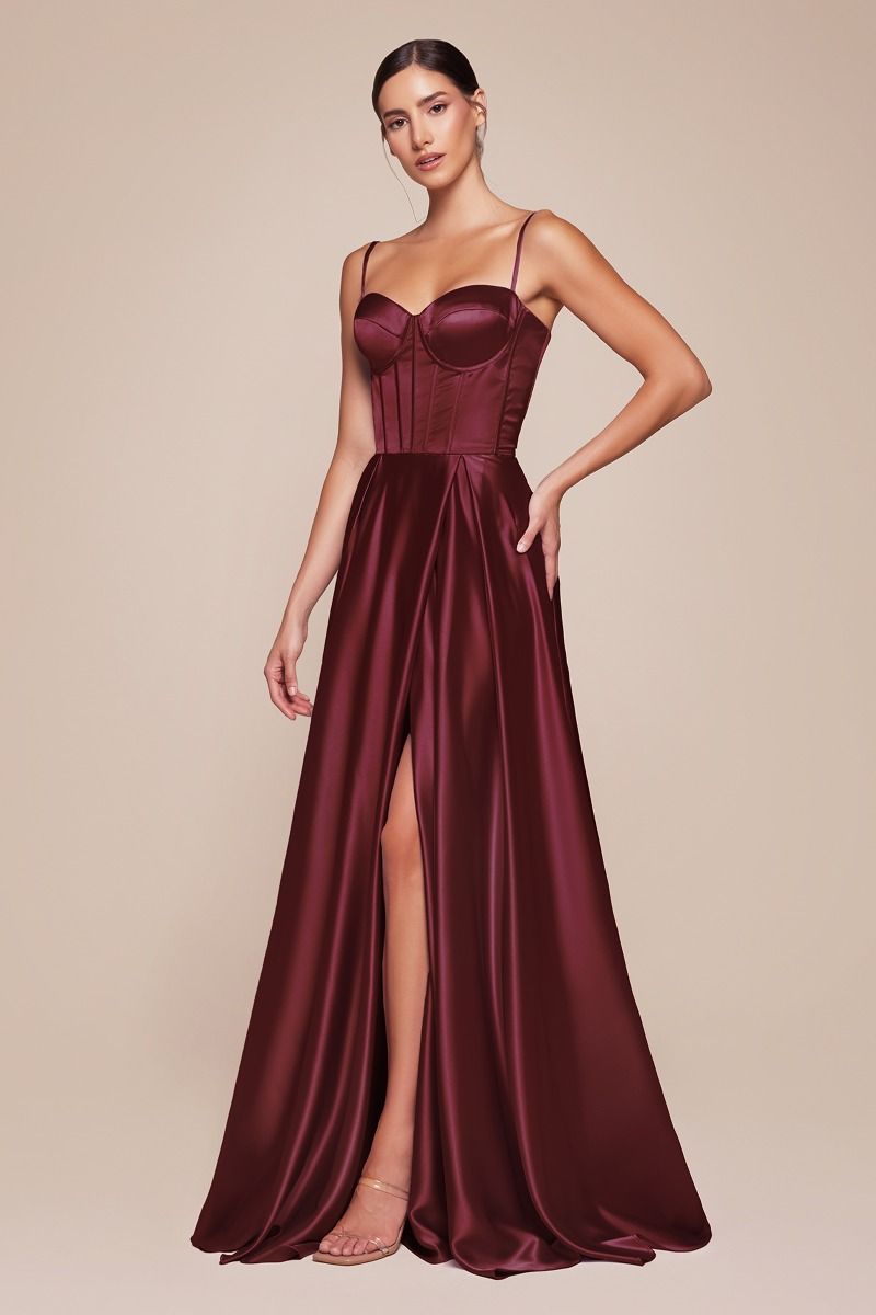 Prom Dresses Formal A Line Prom Long Dress Burgundy