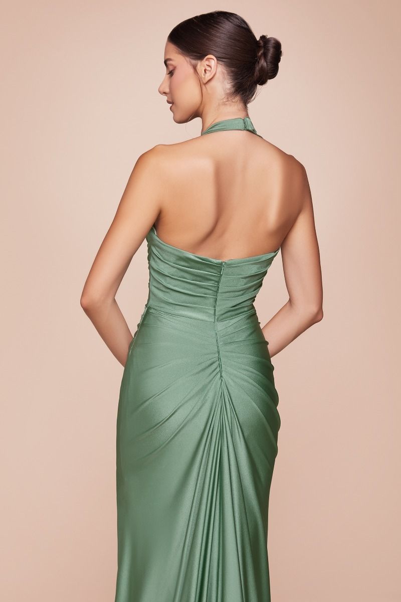 Prom Dresses Fitted Long Formal Prom Dress Dark Sage