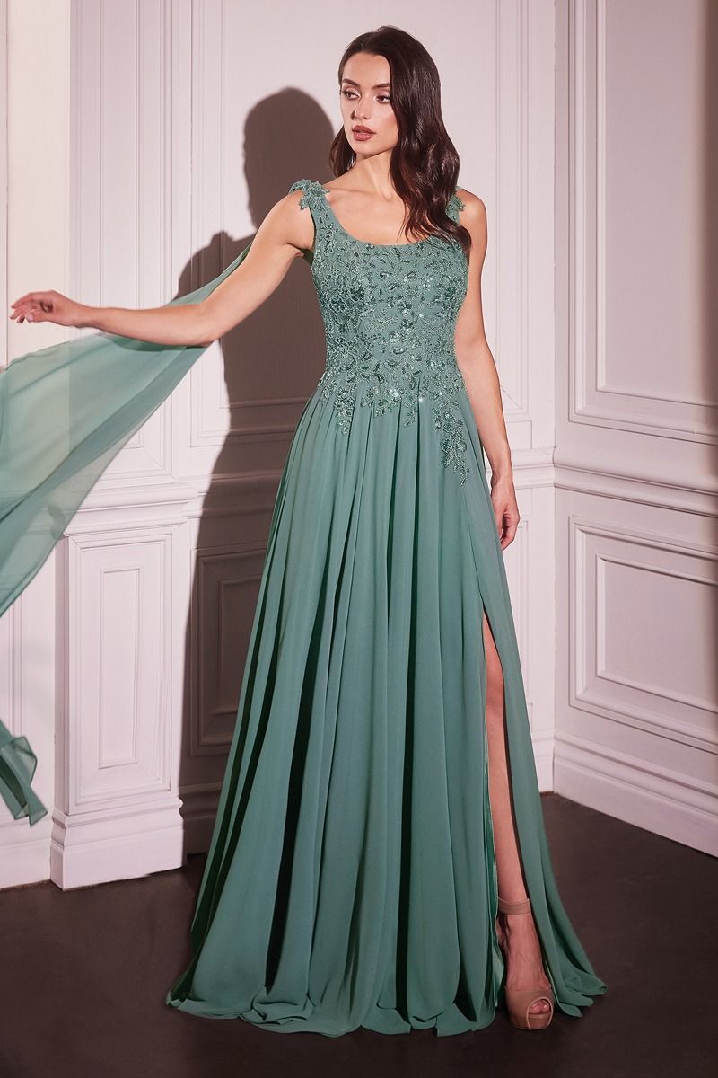 Formal Dresses Long A Line Formal Evening Dress Dark Sage