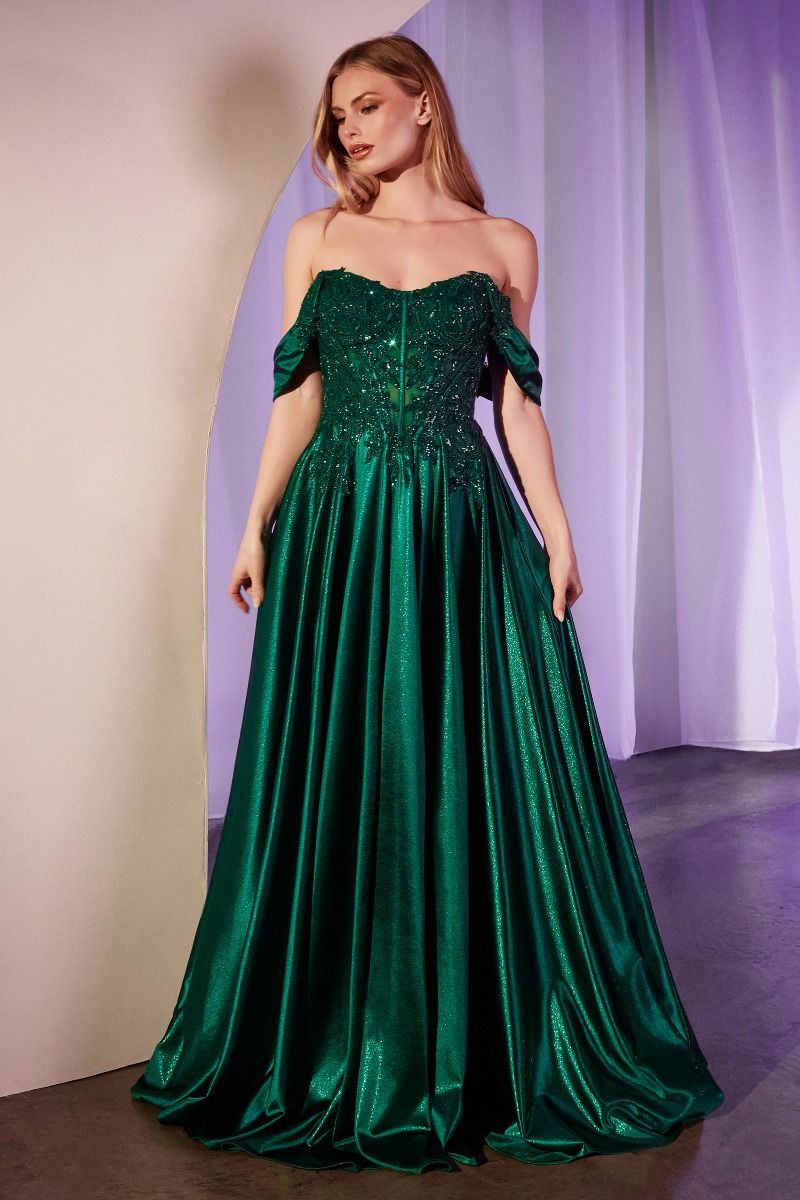 Prom Dresses Long Bedaed Prom Formal A Line Dress Emerald