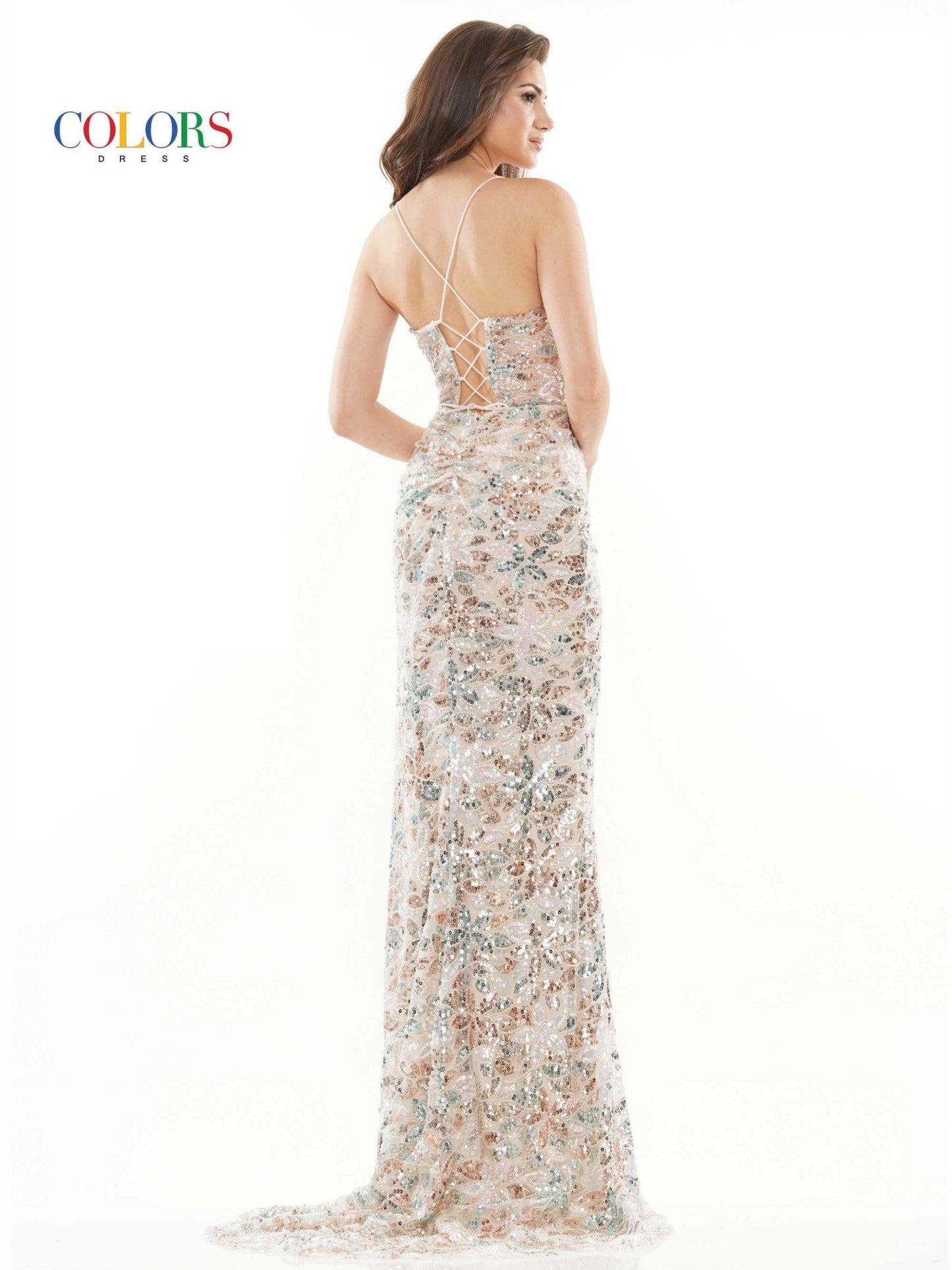 Colors Formal Long Fitted Prom Dress 2727 - The Dress Outlet