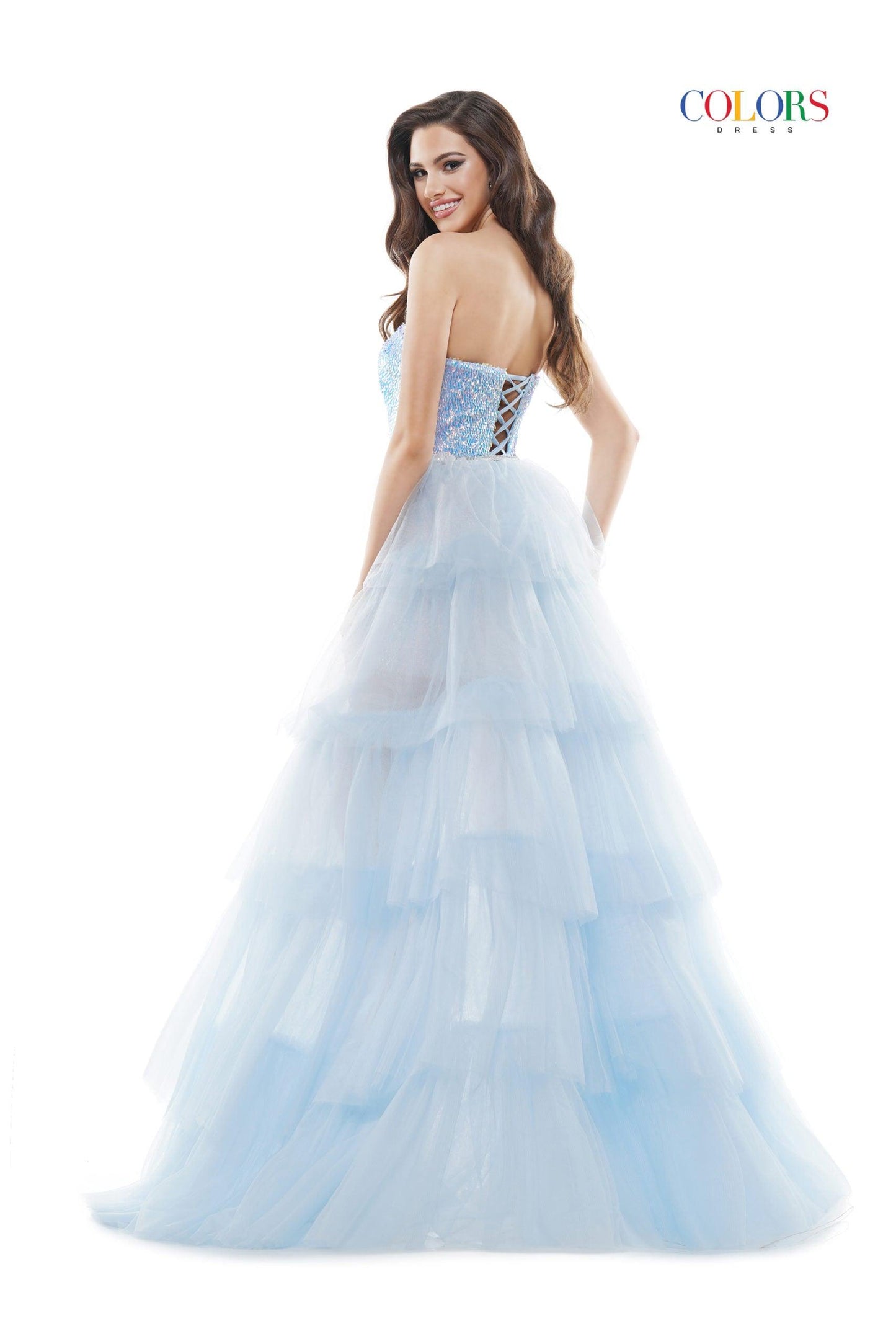 Colors High Low Formal Prom Dress 2600 - The Dress Outlet