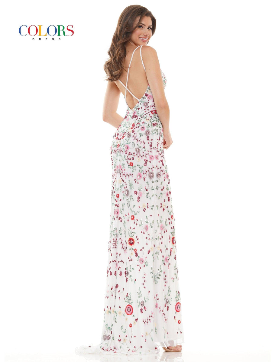 Colors Long Formal Fitted Prom Dress 117 - The Dress Outlet