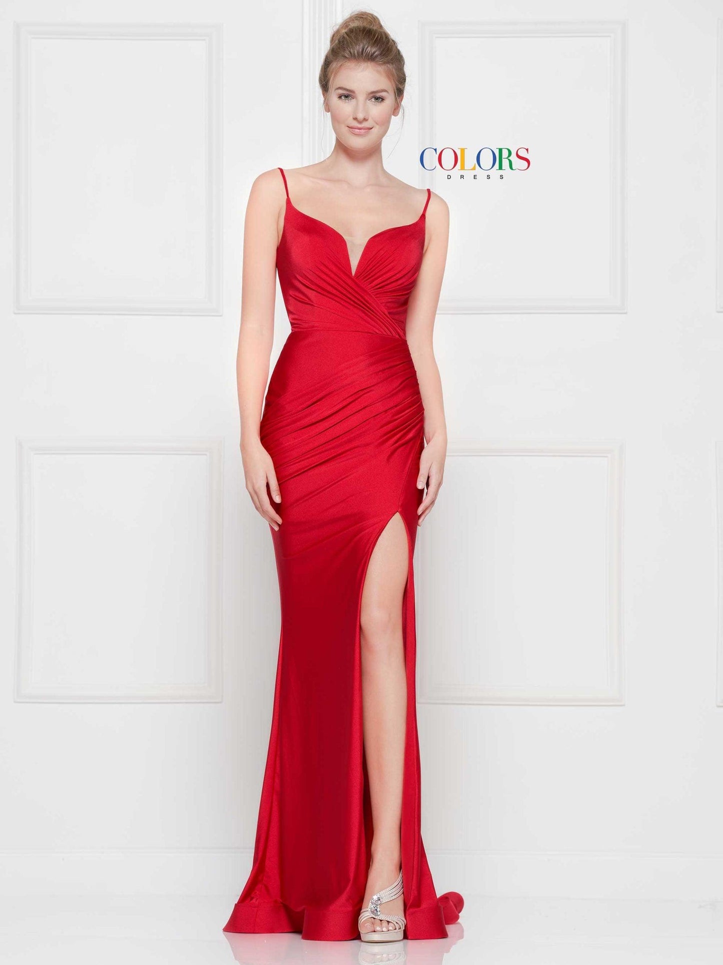 Colors Long Formal Fitted Prom Dress 2032 - The Dress Outlet