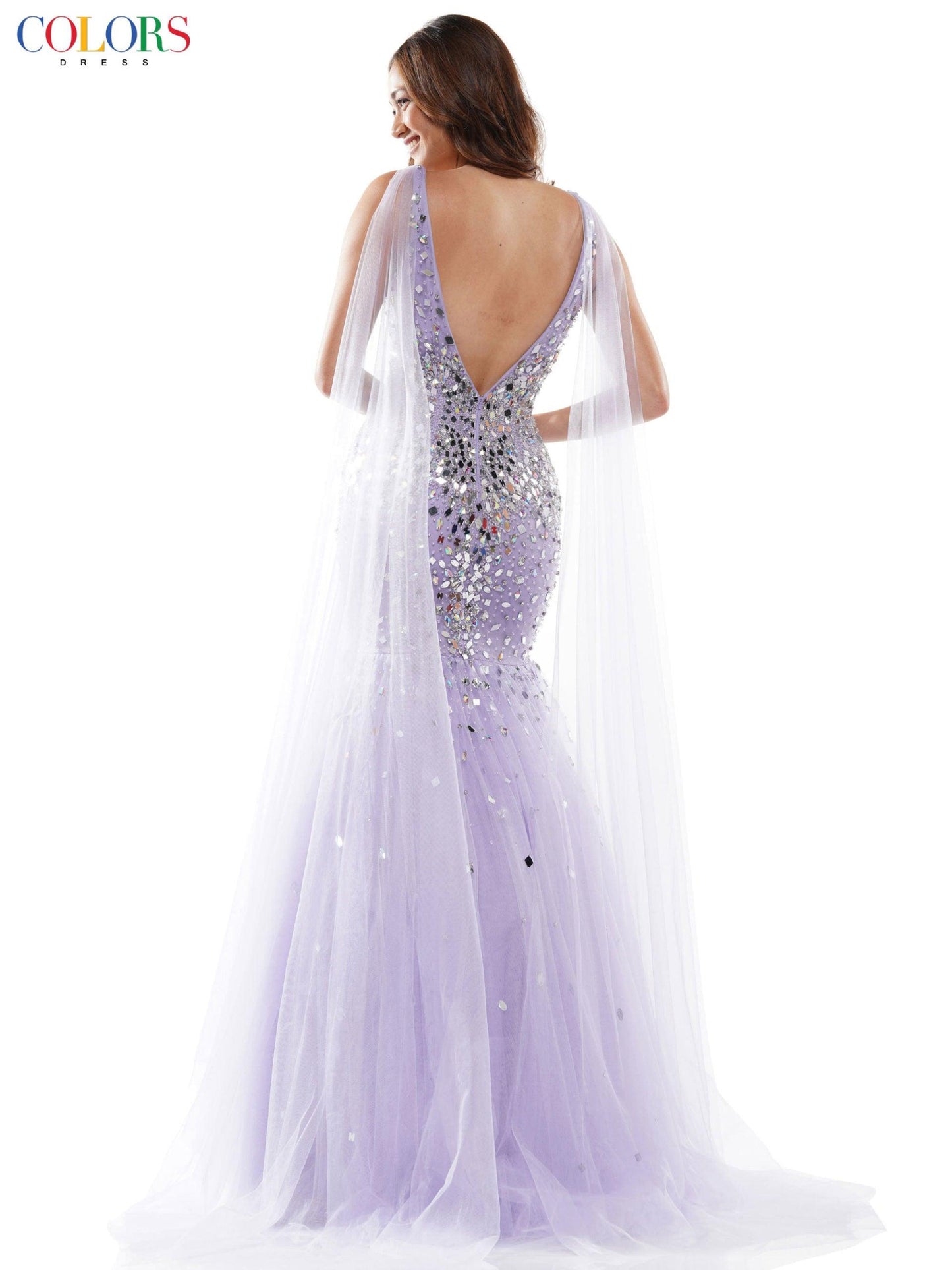 Colors Long Formal Mermaid Prom Dress 2608 - The Dress Outlet