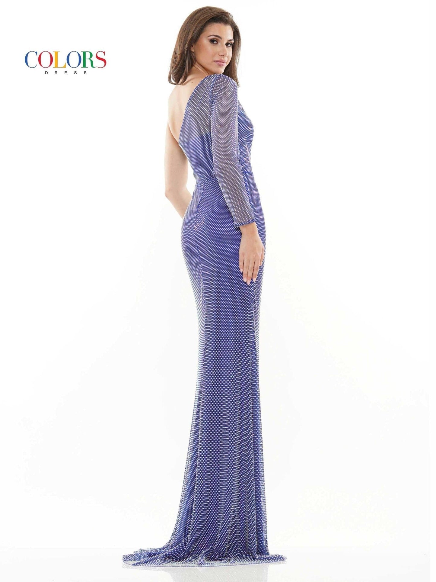 Colors Long One Shoulder Formal Prom Dress 2746 - The Dress Outlet