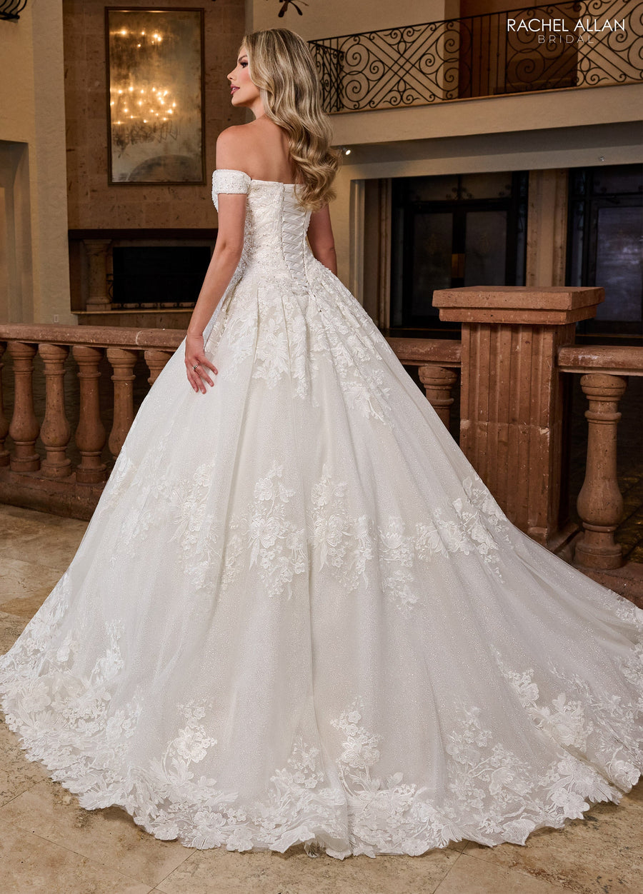 Wedding Dresses Long Ball Gown Glitter Wedding Dress White