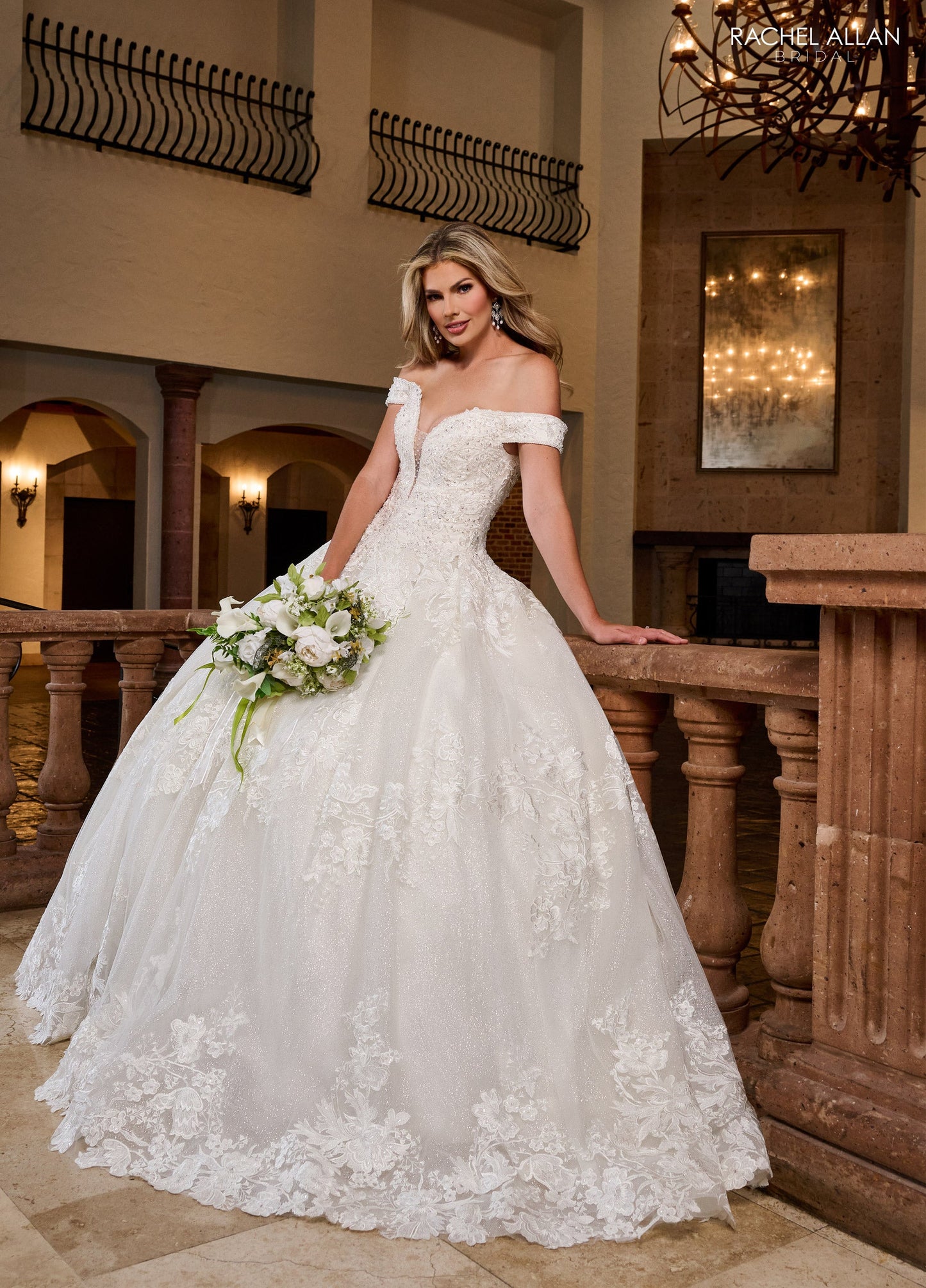 Wedding Dresses Long Ball Gown Glitter Wedding Dress White