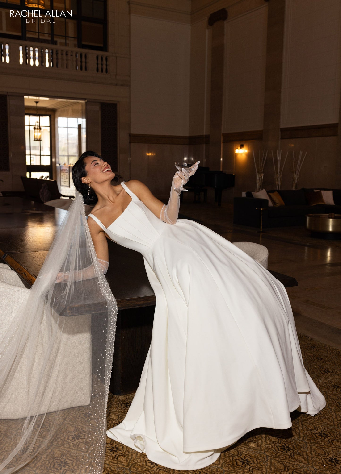Wedding Dresses A Line Simple Long Wedding Dress Ivory Nude