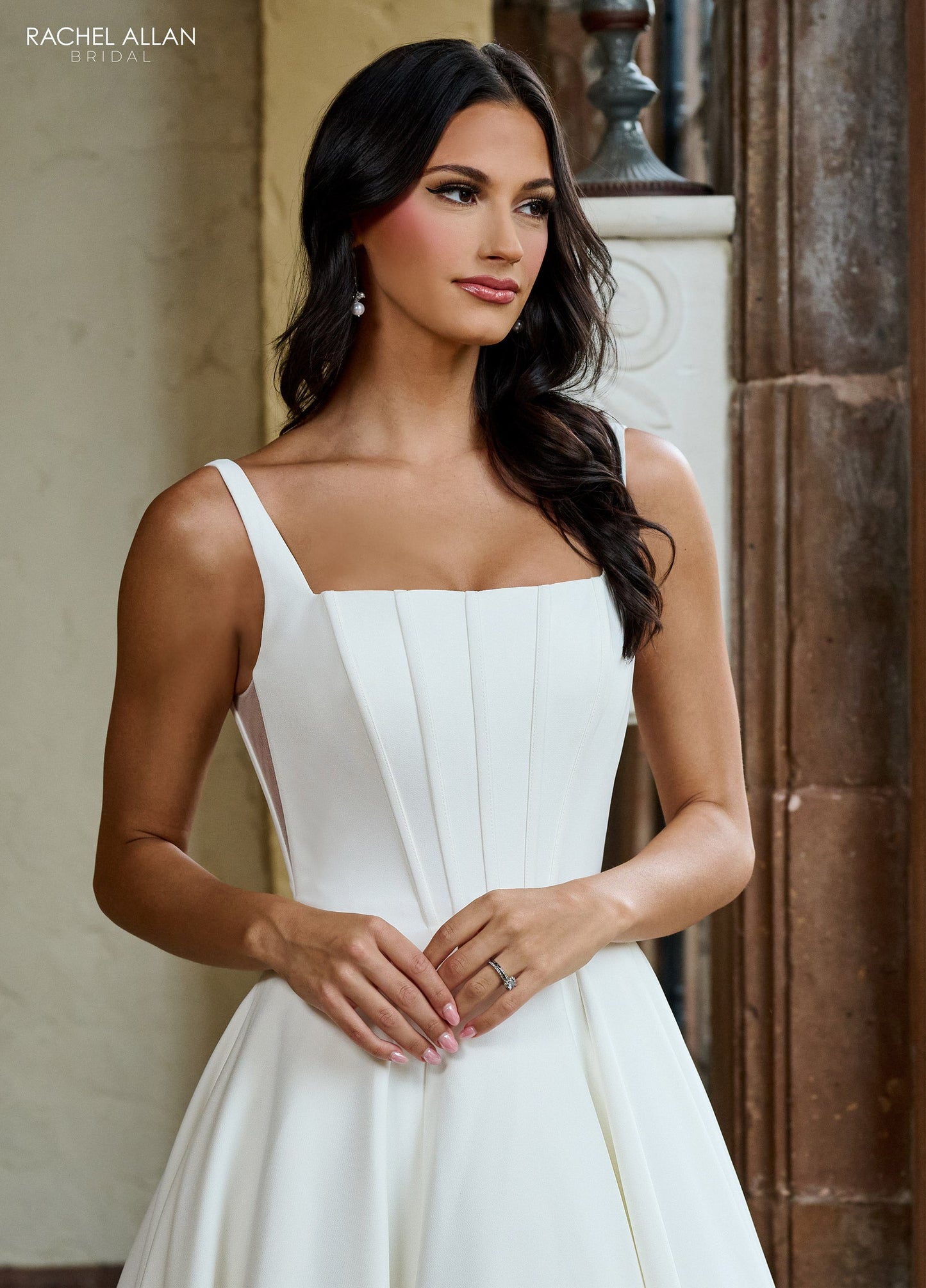 Wedding Dresses A Line Simple Long Wedding Dress White