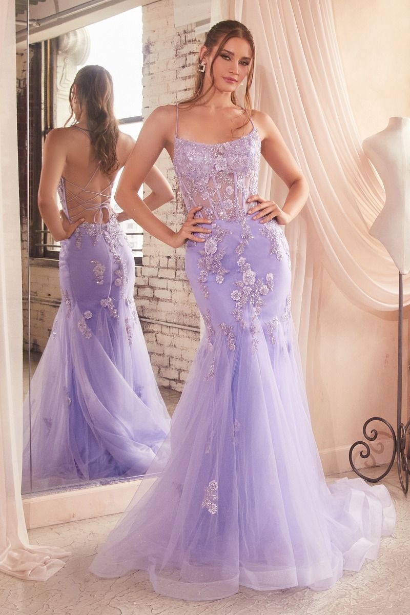 Prom Dresses Mermaid Long Prom Dress Lavender