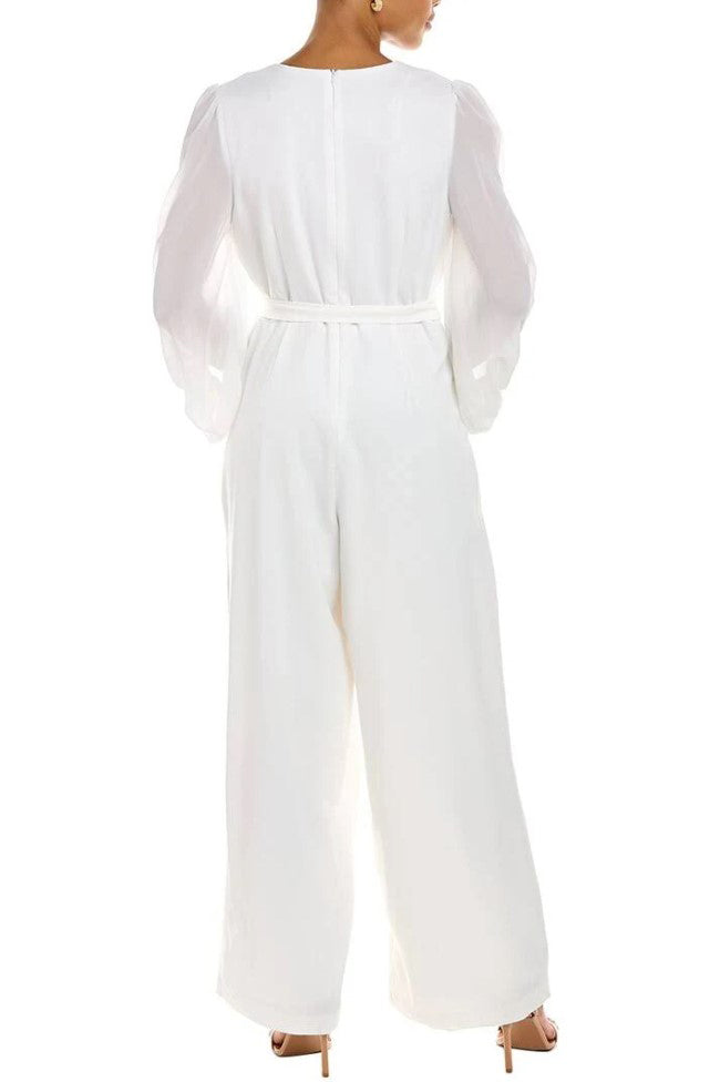 Jumpsuit Long Formal Pocket Jumpsuit Ivory