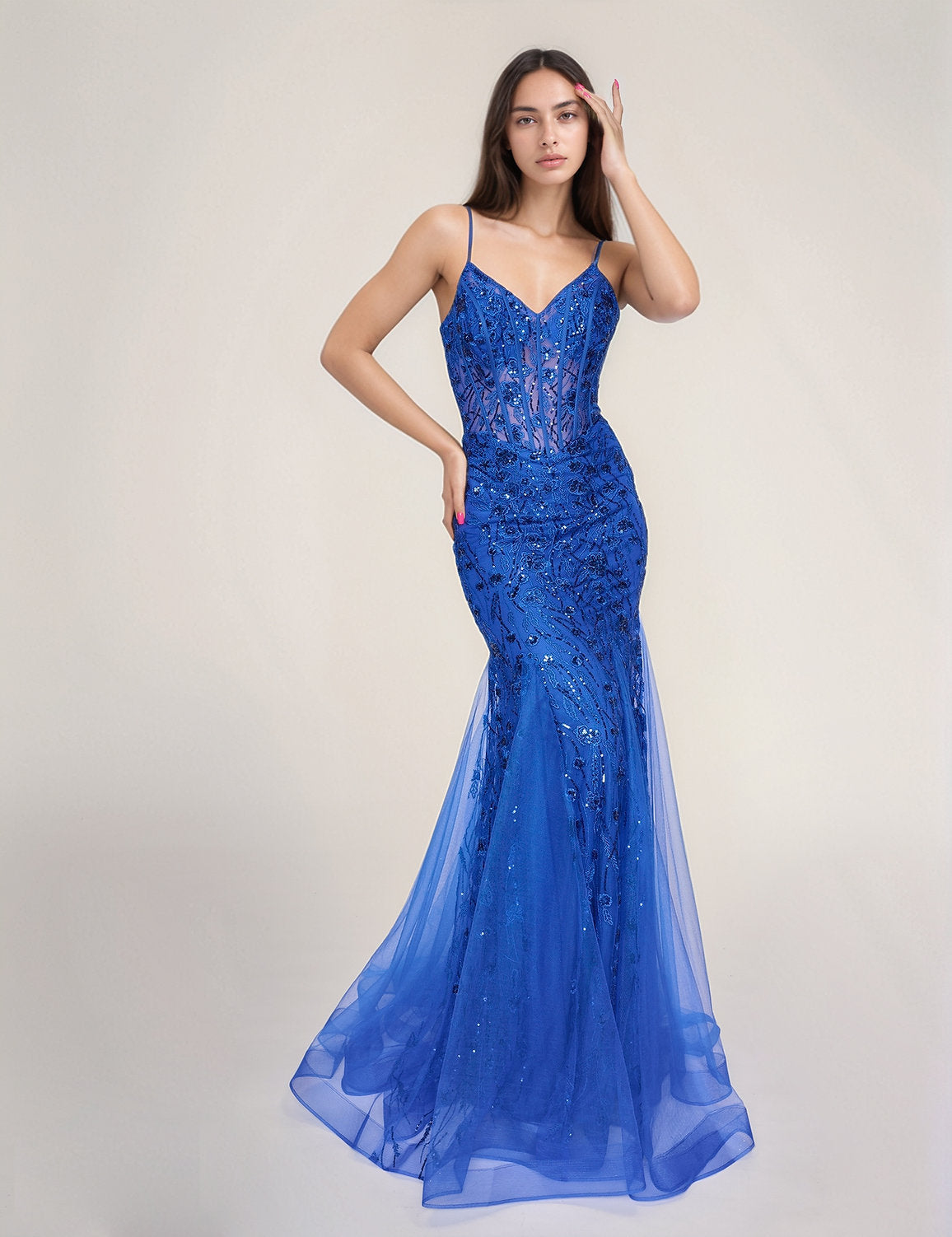 Prom Dresses Formal Long Mermaid Prom Dress Royal