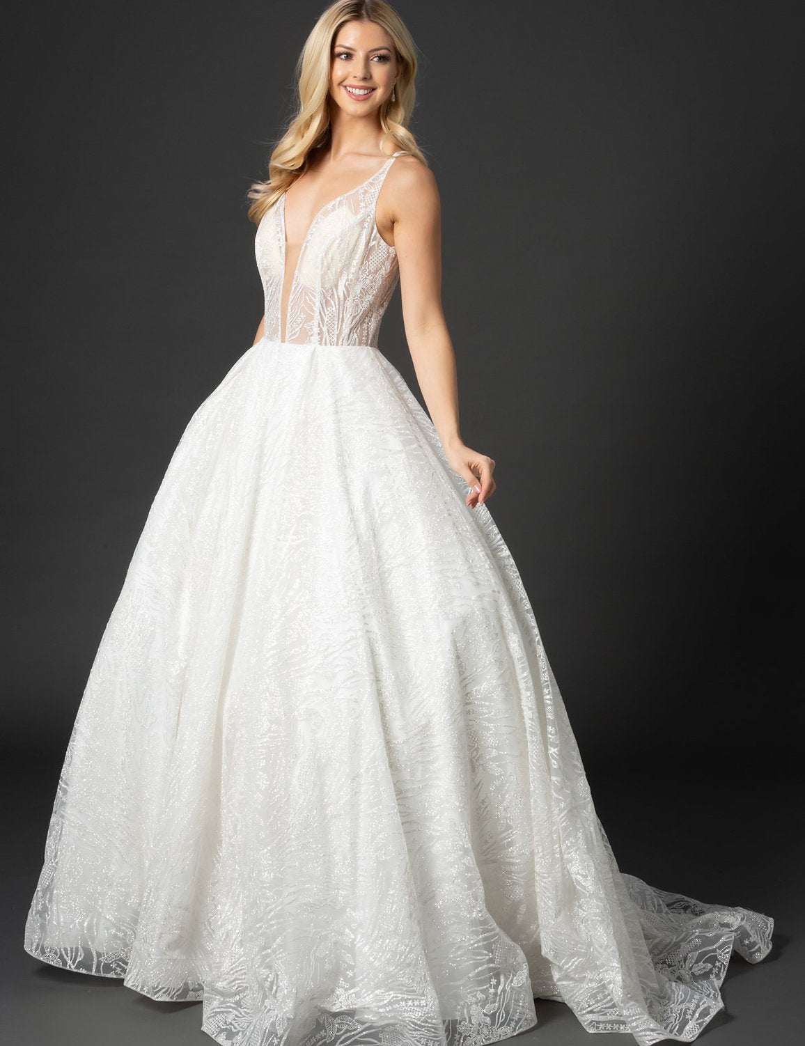 Wedding Dresses Long Bridal Gown Simple Weedding Dress Ivory/Nude