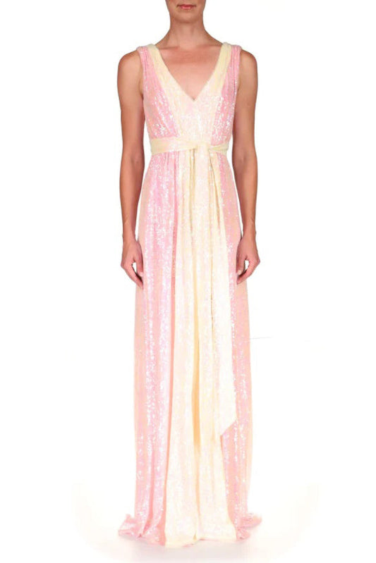 Formal Dresses Formal Sequin Long Dress Pink Multi