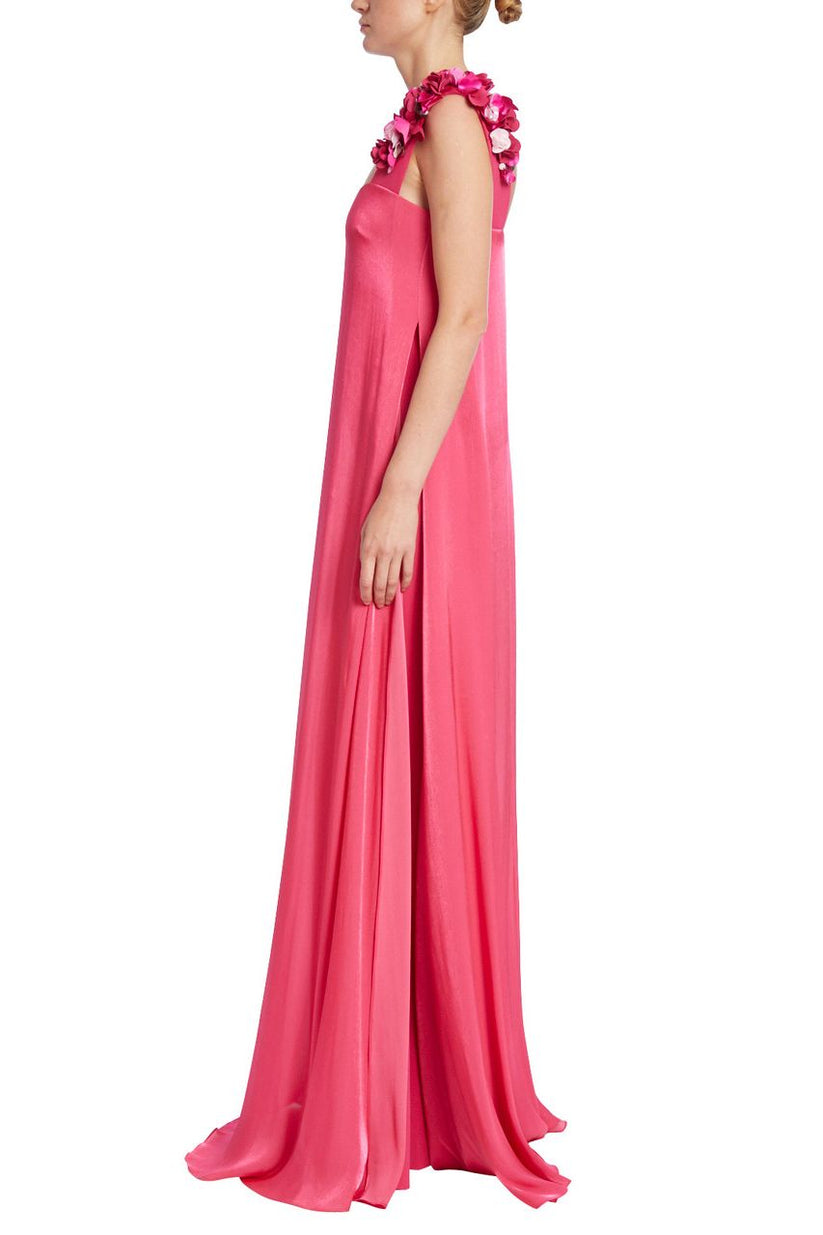 Cocktail Dresses Long Shiny Chiffon Cocktail Dress Fuchsia