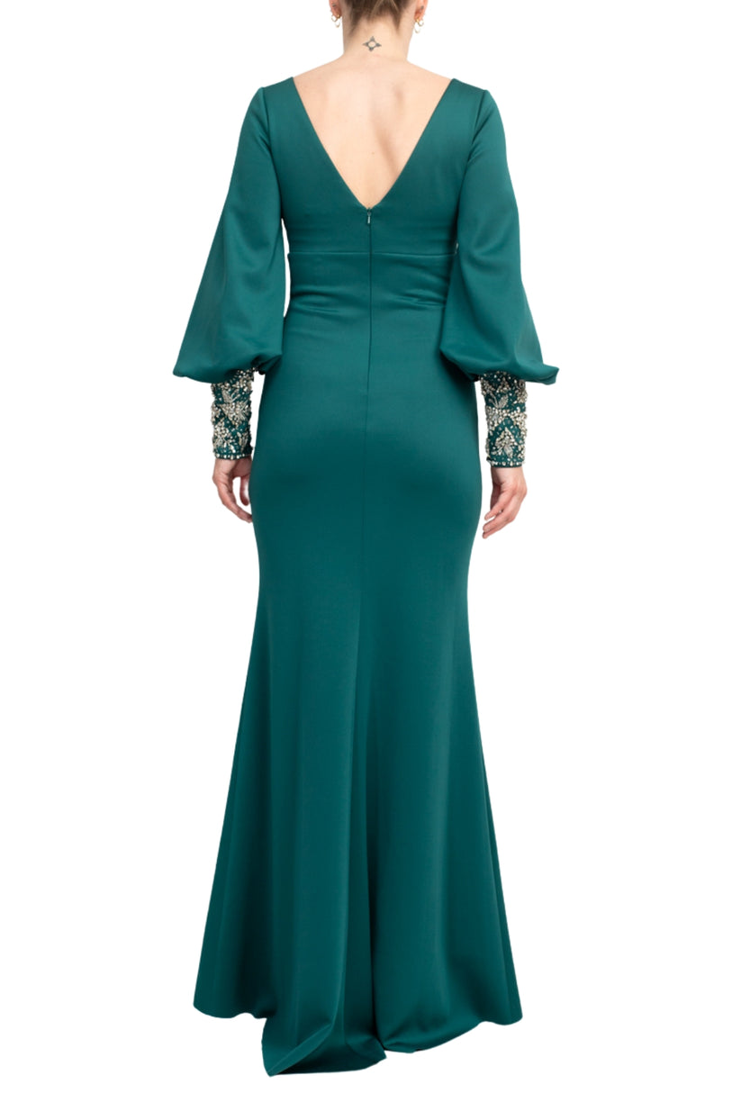 Formal Dresses Fitted Long Dress Dark Emerald