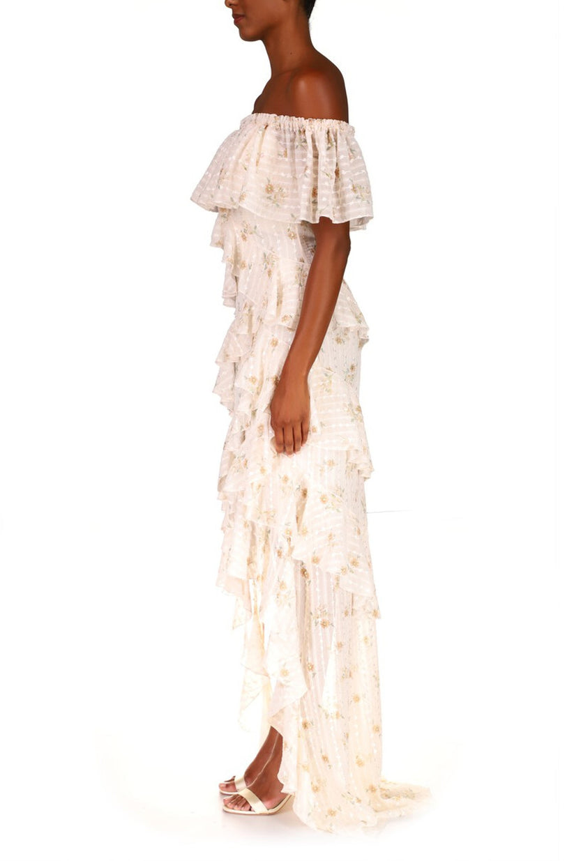 Cocktail Dresses Short Floral Print Cocktail Dress White Lilac