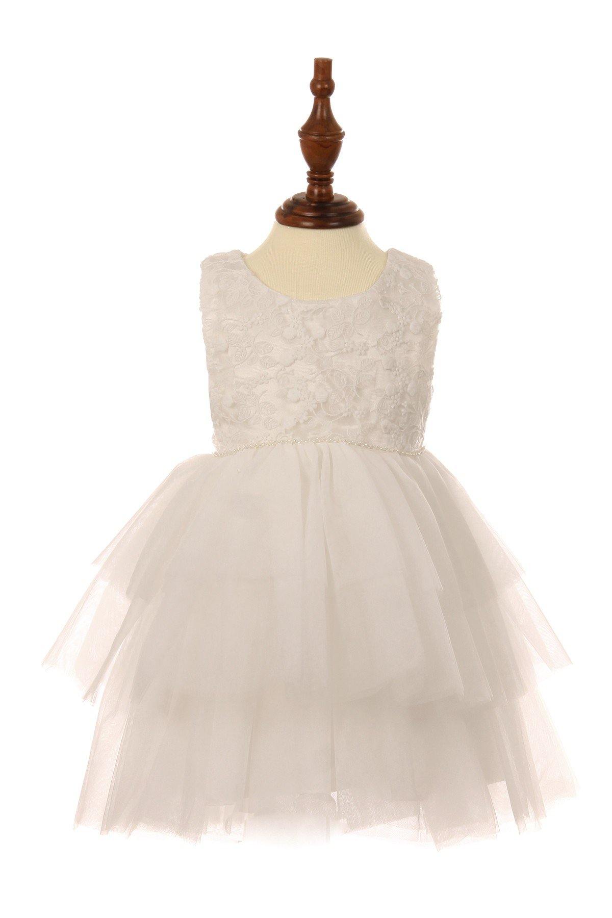 Elegant Flower Girl Dress Sleeveless - The Dress Outlet Cinderella Couture