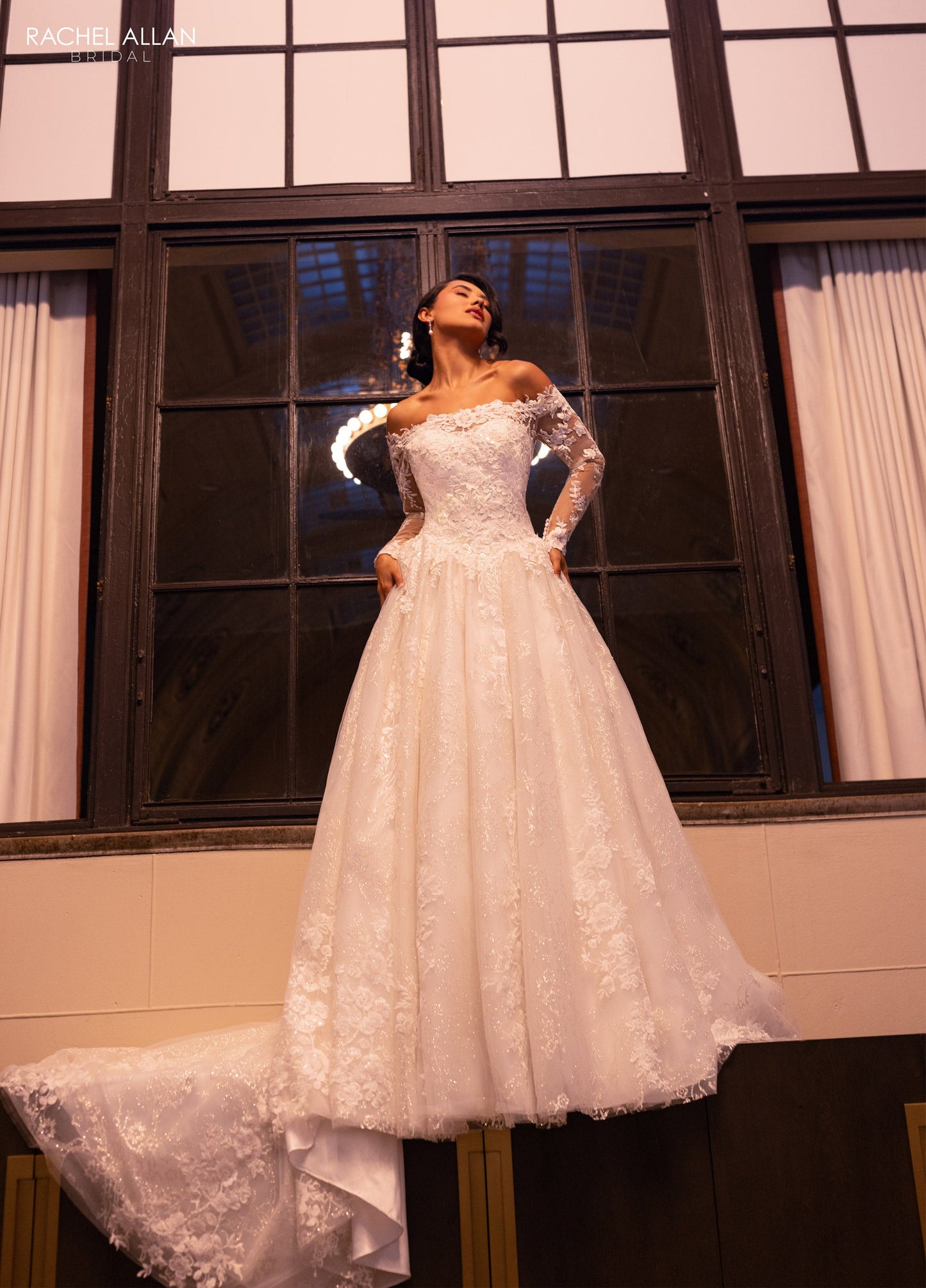 Wedding Dresses A Line Bridal Long Gown Glitter Wedding Dress Ivory Nude