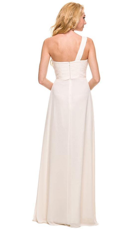 Formal Long Bridesmaid Dress Ivory