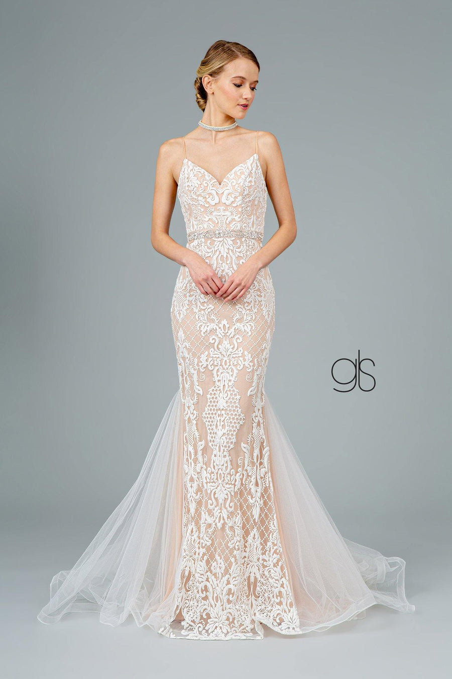 Formal  Mermaid Long Prom Dress - The Dress Outlet Elizabeth K