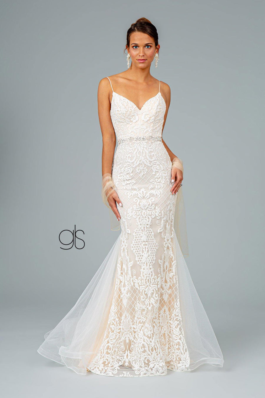 Formal  Mermaid Long Prom Dress - The Dress Outlet Elizabeth K