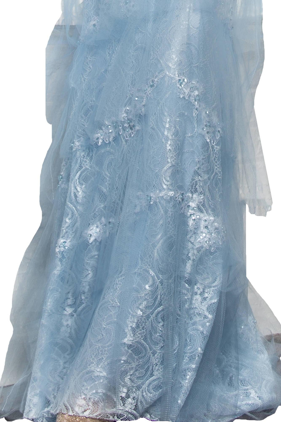 Homecoming Long Sleeveless Lace Prom Dress - The Dress Outlet Elizabeth K