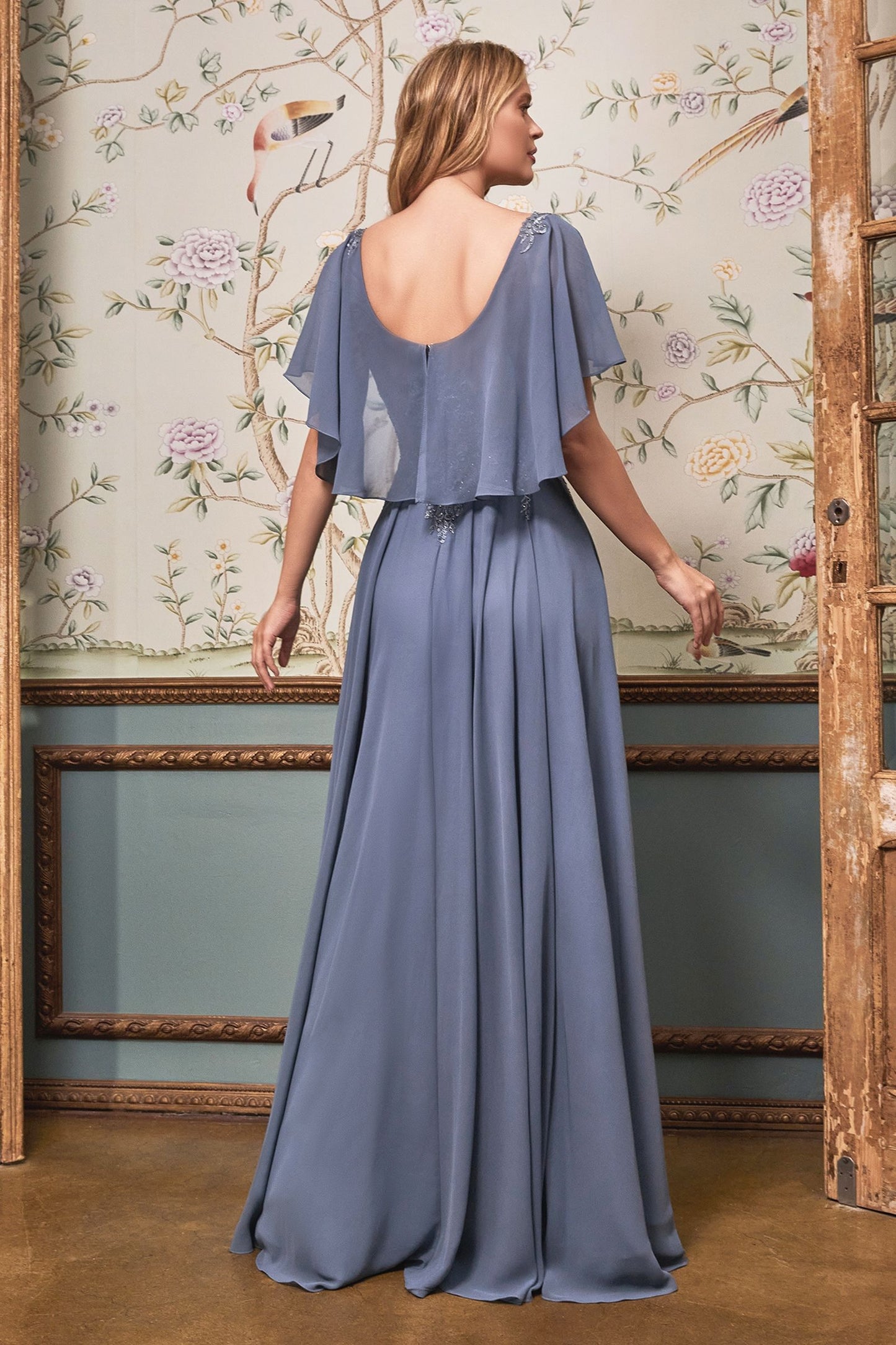 Mother of the Bride Dresses Formal Long A Line Mother of the Bide Dress Smoky Blue