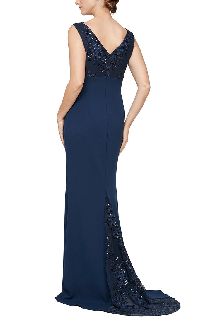 Formal Dresses Fitted Long Formal Dress NAVY