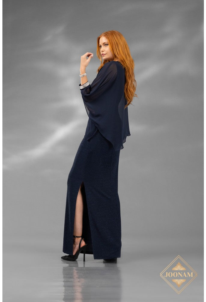 Formal Dresses Long Formal Slit Evening Dress Navy