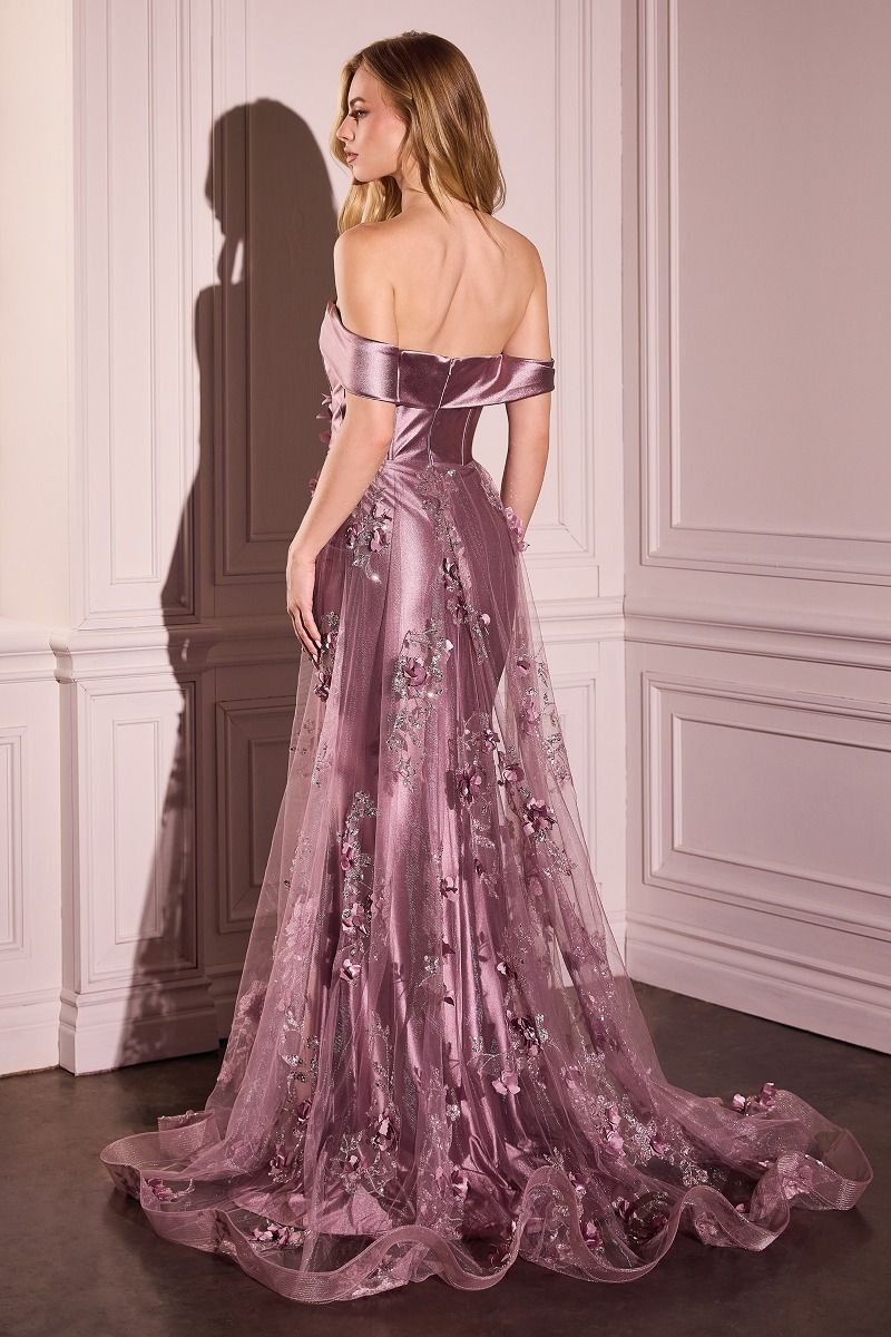Prom Dresses Prom Long Formal Fitted Overskirt DressMauve