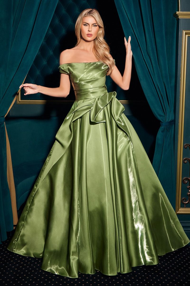 Prom Dresses Prom Long A Line Formal Dress Greenery