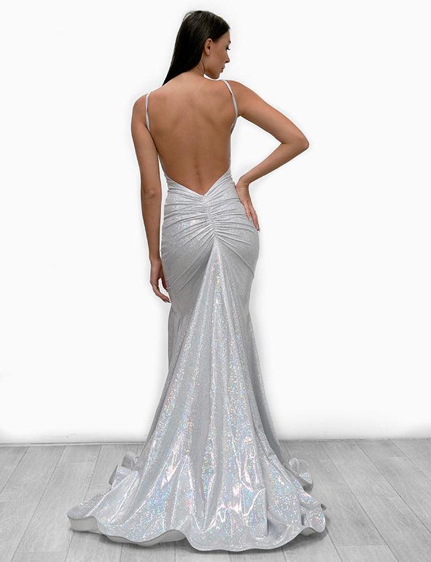 Jessica Angel Spaghetti Strap Formal Long Dress 908 - The Dress Outlet