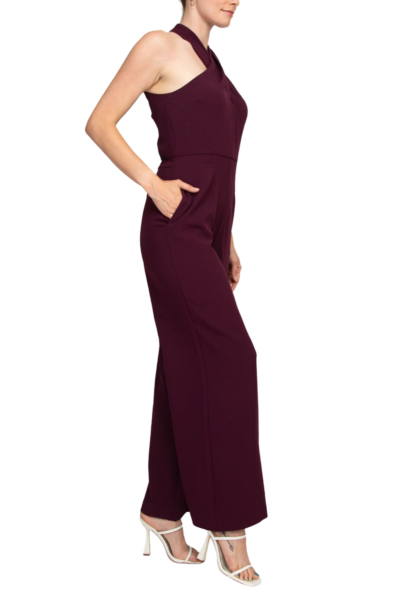 Jumpsuit Long Formal Pocket JumpsuitCabernet