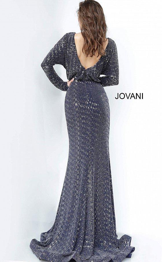JVN By Jovani Formal Long Sleeve Dress JVN1860 - The Dress Outlet Jovani