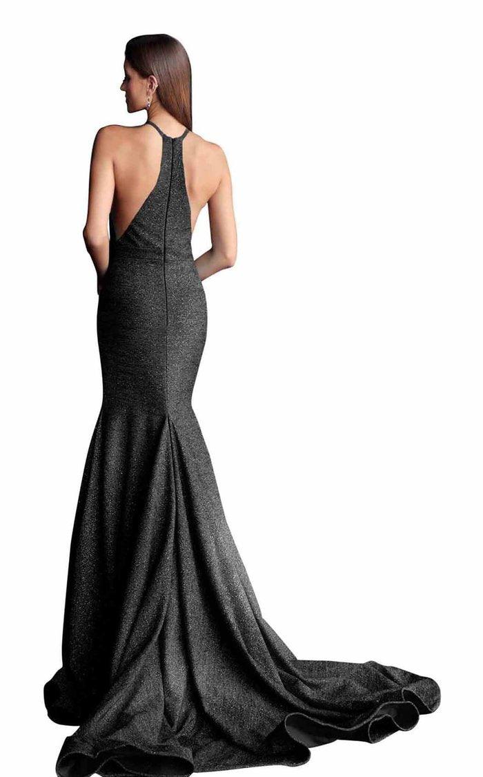 Jovani Halter Mermaid Long Prom Dress 67563 - The Dress Outlet