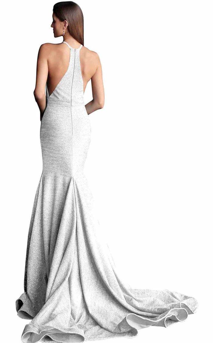 Jovani Halter Mermaid Long Prom Dress 67563 - The Dress Outlet