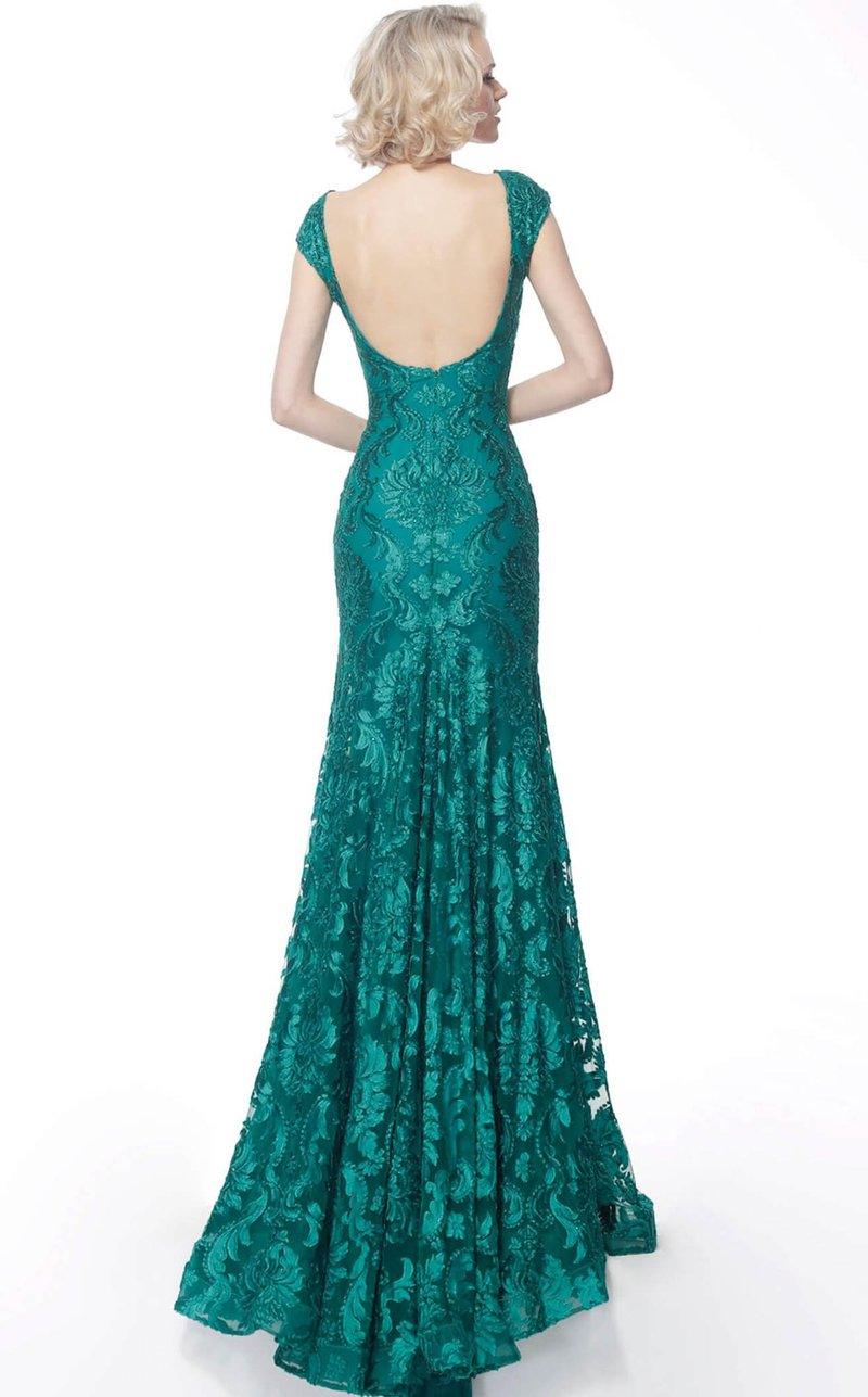 Jovani Long Formal Beaded Lace Evening Dress 68443 - The Dress Outlet