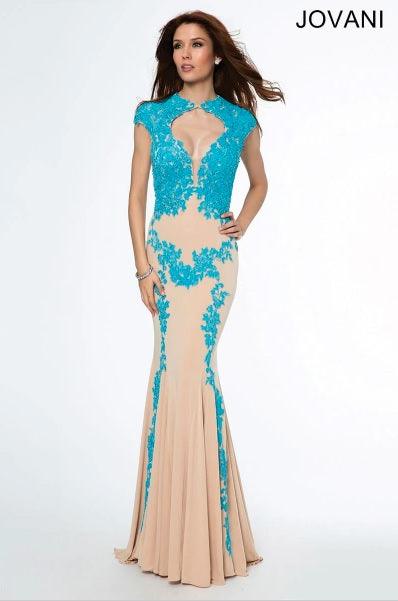 Jovani Mermaid Fit Long Prom Gown 89902 - The Dress Outlet