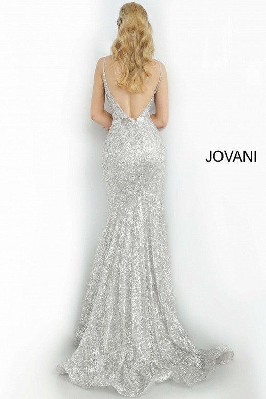 Jovani Prom Long Spaghetti Strap Formal Dress 62517 - The Dress Outlet