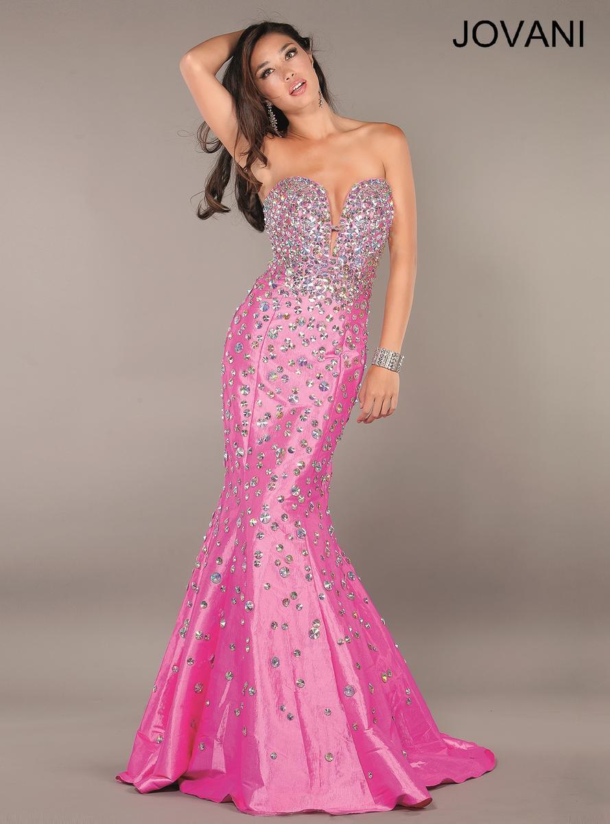 Jovani Prom Strapless Long Mermaid Dress 944 - The Dress Outlet
