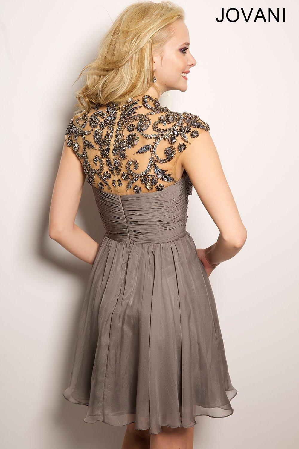 Jovani Short Homecoming Cocktail Chiffon Dress Sale 21977 - The Dress Outlet