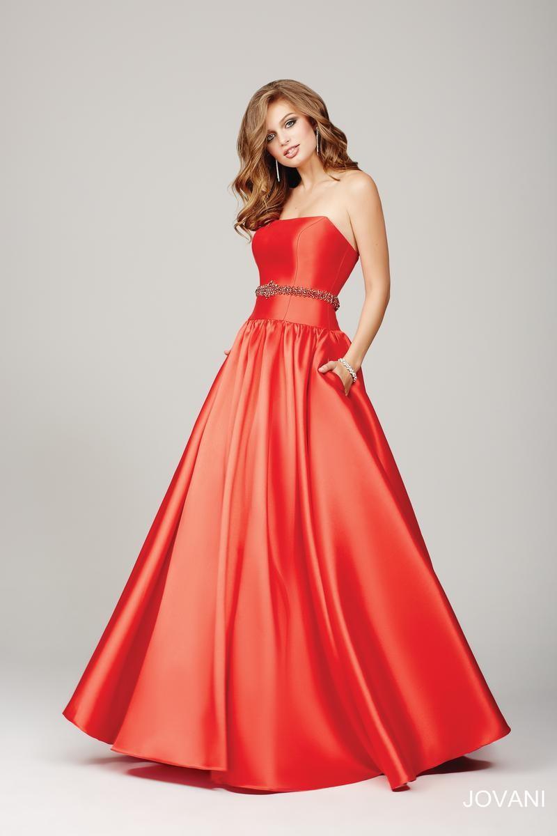 Jovani Strapless Long Prom Dress 34040 - The Dress Outlet
