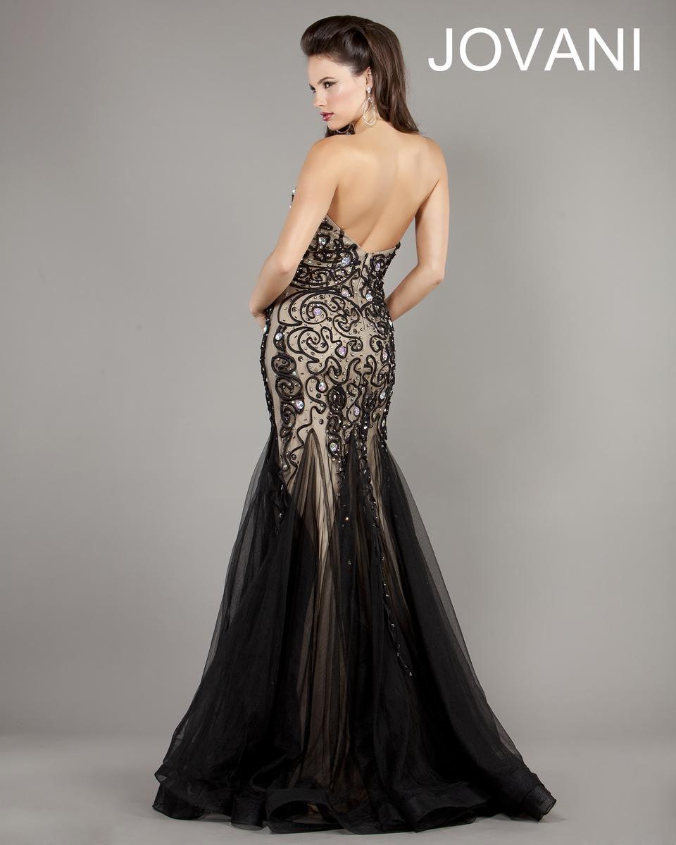 Jovani Strapless Sexy Long Formal Gown 5913 - The Dress Outlet