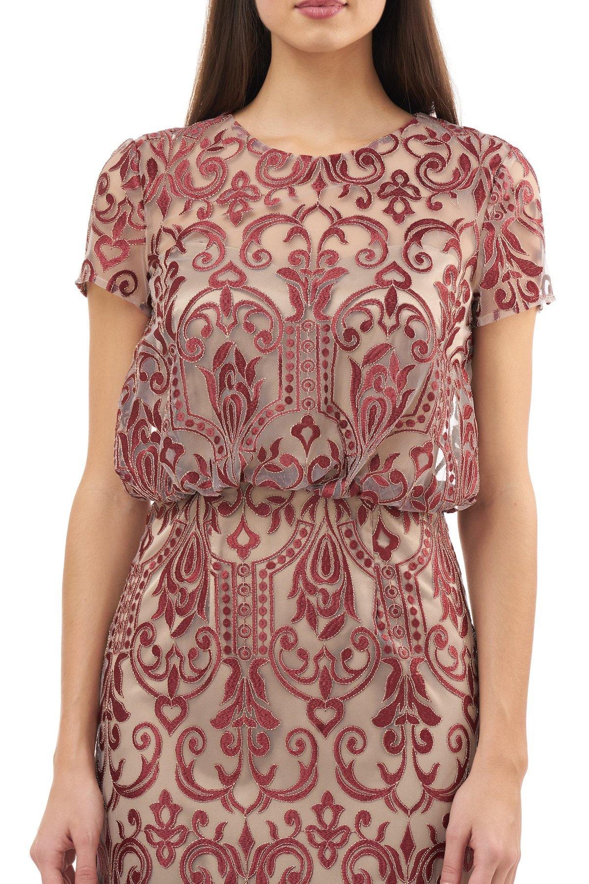 JS Collections Long Formal Blouson Dress 866967 - The Dress Outlet